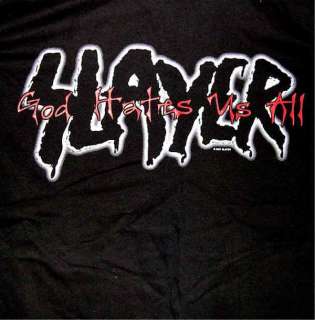 Slayer God Hates us all T Shirt Small  
