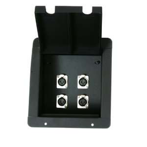  Elite Core FB4 Recessed Floor Box With 4 XLRF  Stage 