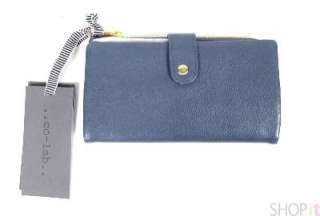 Christopher Kon Co Lab Green Blue Zip Wallet Clutch Bag  