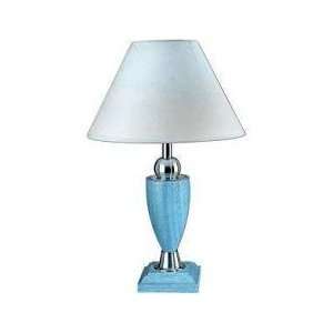 LS 3639PS/NAT WOOD TABLE LAMP, PS/NATURAL W/FABRIC SHADE, 60W A TYPE 