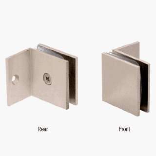  Nickel Fixed Panel Square Clamp With Small Leg