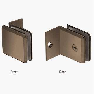   Bronze Fixed Panel Beveled Clamp With Small Leg