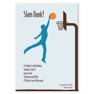  Slam Dunk Birthday Invitation