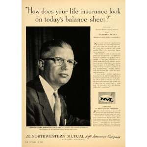   Mutual Insurance Leonard Spacek   Original Print Ad