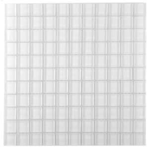   White Collection 1 x 1 Clear Glass Tiles Sample