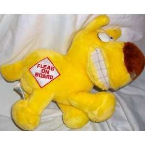   Plush Stuffed Yellow Dog Fleas on Board Doll Toy: Toys & Games