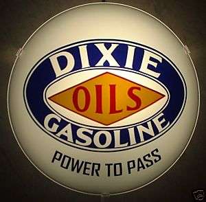 DIXIE OIL, MOBIL, GULF, SINCLAIR LIGHTED SIGN  