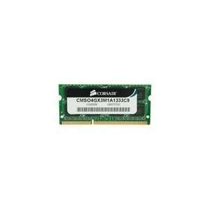   CORSAIR 4GB 204 Pin DDR3 SO DIMM DDR3 1333 Laptop Memory: Electronics
