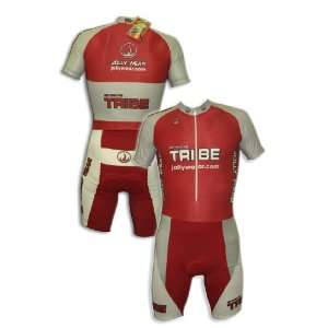 JOLLYWEAR Cycling Skinsuit   short sleeves and legs (JW RED collection 