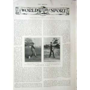  The Sketch 1902 World Sport Golf Antique Print