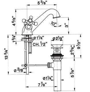 Rohl AC51X   CISAL Single Hole Lavatory Faucet   PN  