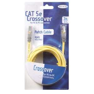  Belkin A3X12607YLWM   CAT5e Crossover Patch Cable, RJ45 
