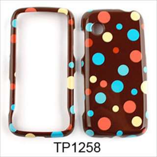 For LG Prime GS390 Case Cover Little Tiny Polka Dots on Brown  