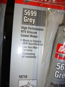 FOR SALE IS 2 2.36FL OZ LOCTITE ULTRA GREY RTV SILICONE GASKET MAKER