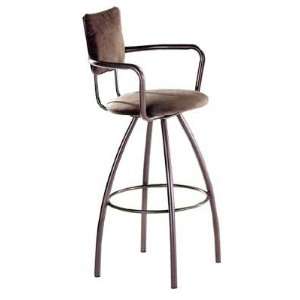   parent Swivel Bar Stool, Matte Silver Frame, Coco Seat: Home & Kitchen