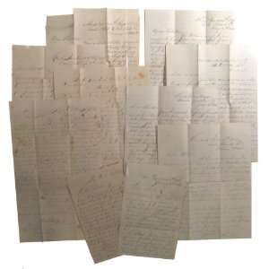  Ten 144th New York Infantry Autograph Letter Signed 1862 