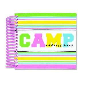  Camp Address Book   Pink Stripe