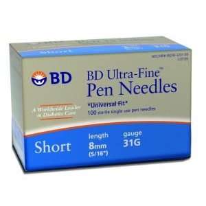  BD Ultra Fine III Short Insulin Pen Needle    Case of 1200 