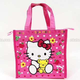 HelloKitty Lunch Box Tote Bag Handbag Purse Pink 17B1  