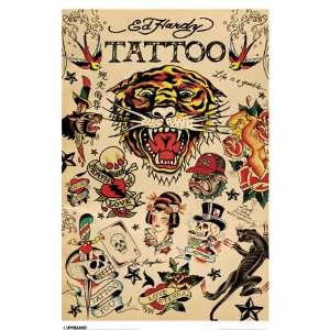  Ed Hardy/Collage Poster