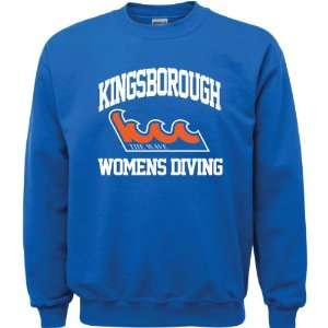 : Kingsborough Community College Wave Royal Blue Youth Womens Diving 
