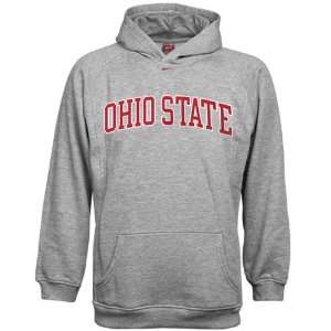 Nike Ohio State Buckeyes Ash Youth Classic Hoody Sweatshirt:  