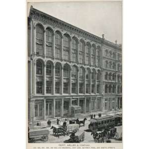  1893 Print Tefft Weller & Co. Building New York City 