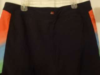 Quicksilver Mens Board Shorts Black Red Mr Arch Core Collection Size 