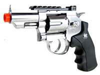 WG 2.5 Metal CO2 Non Blowback Airsoft Revolver Silver  
