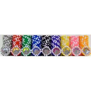  50pc 13.5g Casino Royale Clay Poker Chips w/ Laser Effects 