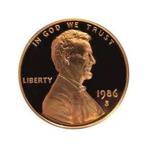 PROOF 1986 S Lincoln Penny 