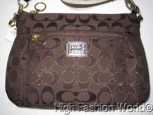 NEW COACH Poppy Signature Lurex SWINGPACK Handbag Crossbody 46134 