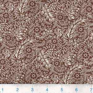   Common Foliage Brown Fabric By The Yard: Arts, Crafts & Sewing