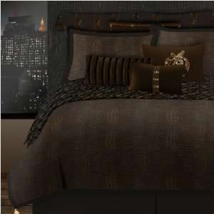 Bundle 97 A.B Siara Comforter Set in Black and Gold Size: California 