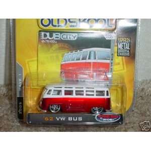  JADA DUB CITY 62 VW BUS RED / WHITE #003 WAVE 1 NEW: Toys 