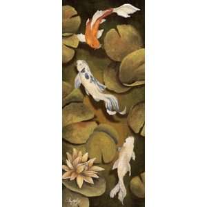  Koi Pond II   Poster by Mary Beth Zeitz (8x20): Home 
