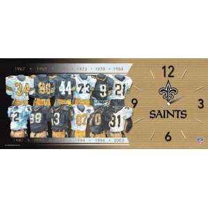 New Orleans Saints Evolution Clock 