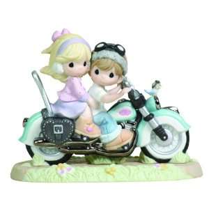  Precious Moments Couple On Motorcycle Figurine Our Love 