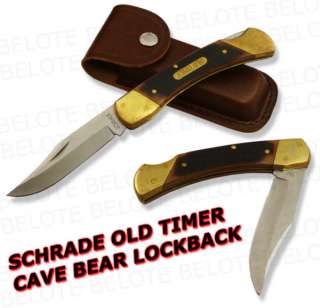 Schrade Old Timer DELRIN Cave Bear Lockback Knife 7OT  