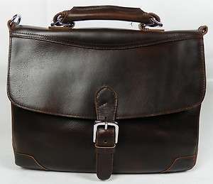 15 Leather Laptop Case Messenger Bag Click Lock L30  