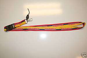 COLOMBIA COUNTRY FLAG KEYCHAIN LANYARD PASSHOLDER NEW  