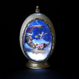     Long Winters Night Lighted Egg with Pedestal