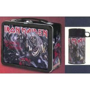    Iron Maiden Eddie #1 Metal Lunch Box with Thermos: Home & Kitchen