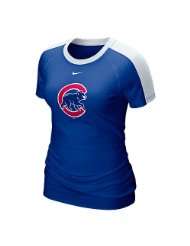 chicago cubs ladies royal blue centerfield t shirt by nike