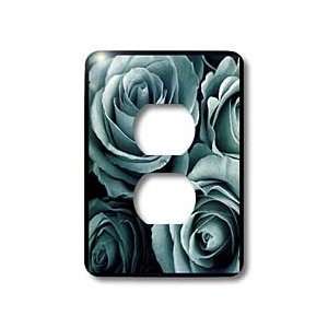   Tiffany blue rose bouquet   Light Switch Covers   2 plug outlet cover