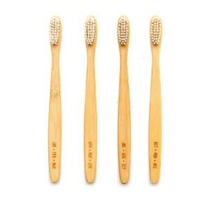  Quarterly Month Wooden Toothbrush Set