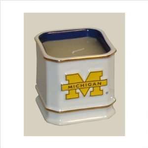   Michigan Wolverines UM NCAA Ceramic Candle Holder