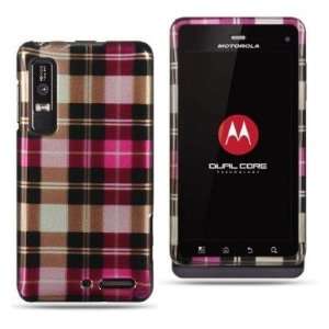  Pink Checker Hard Cover Case For Motorola Droid 3 XT862 