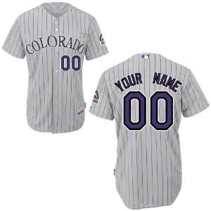   Name and Number Grey Stripe 2011 MLB Authentic Jerseys Cool Base