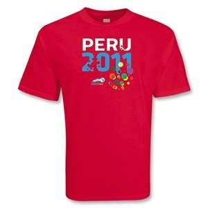  Euro 2012   Peru Copa America 2011 T Shirt: Sports 